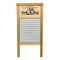 Lehman's Galvanized Steel Manual Washboard, Rub-A-Dub, Wavy, V Crimp, for Function, Decor, or Music, Small 18 in x 8.5 inches